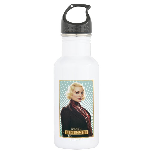 Queenie Goldstein Character Graphic Stainless Steel Water Bottle (Front)