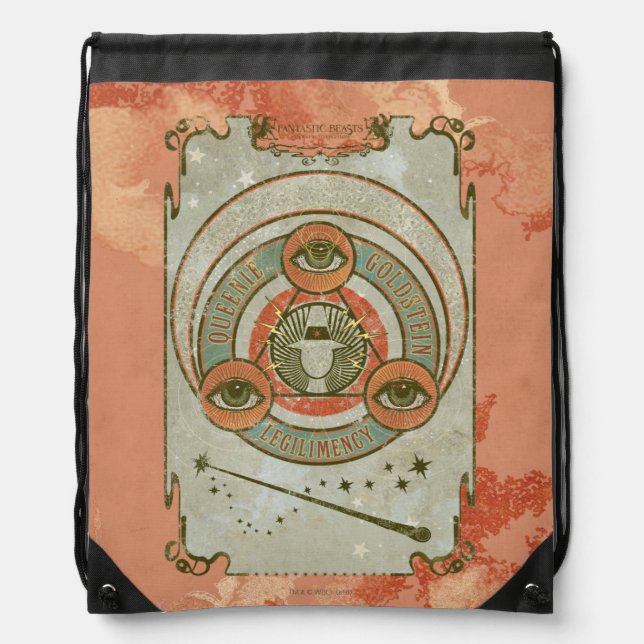 QUEENIE GOLDSTEIN™ Legilimency Graphic Drawstring Bag (Front)