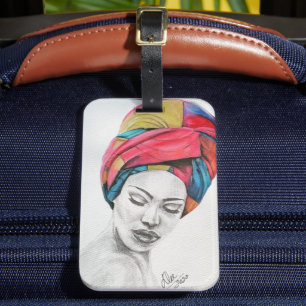 QUEENIFICENT Acrylic Luggage Tag