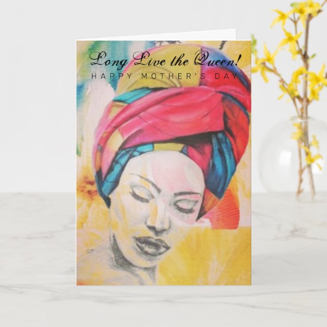QUEENIFICENT Mother's Day Card (Yellow Flower)