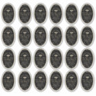 Queenline 8 oz Oval Honey Label with Honeycomb Bee