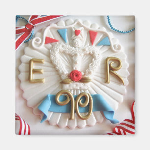 Queen's 90th Birthday Celebration Fridge Magnet