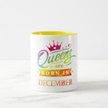 Queens are born in December Birthday. Watercolor