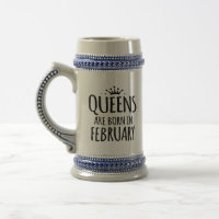 Queens Are Born In February special mug
