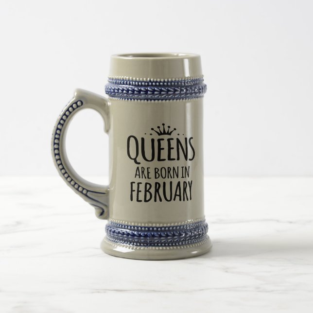 Queens Are Born In February special mug (Left)
