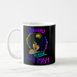 Queens Are Born In July 1954 68th Birthday For Wom Coffee Mug