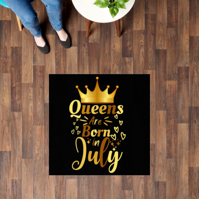 Queens Are Born In July  Floor Decals (Floor)