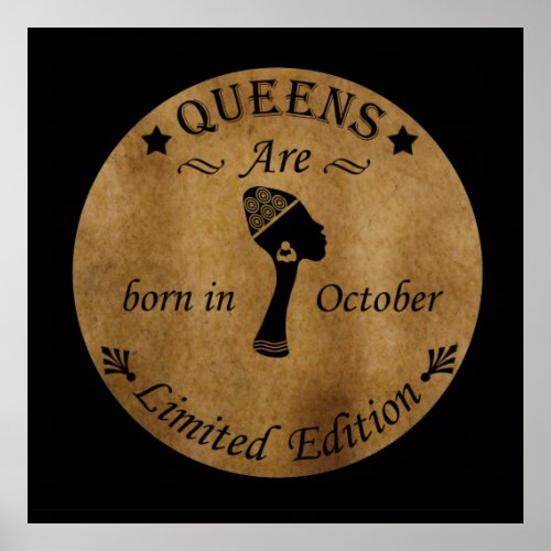 queens are born in october poster
