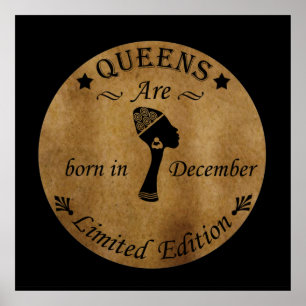 Queens are born in october poster