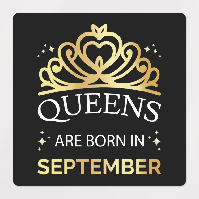 Queens Are Born In September I Labels (Design 1)