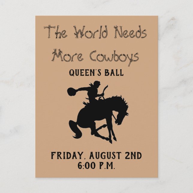 Queen's Ball Invite (Front)