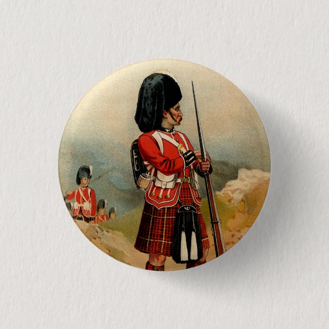 Queens Cameroon Highlanders Pinback Button (Front)