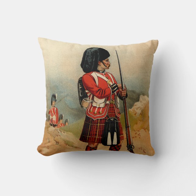 Queens Cameroon Highlanders Throw Pillow (Front)