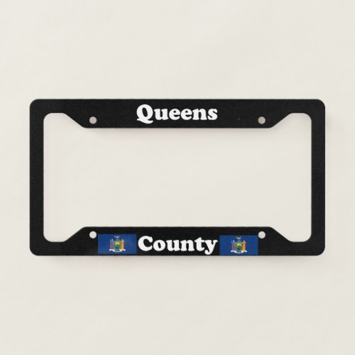 Queens County New York LPF License Plate Frame