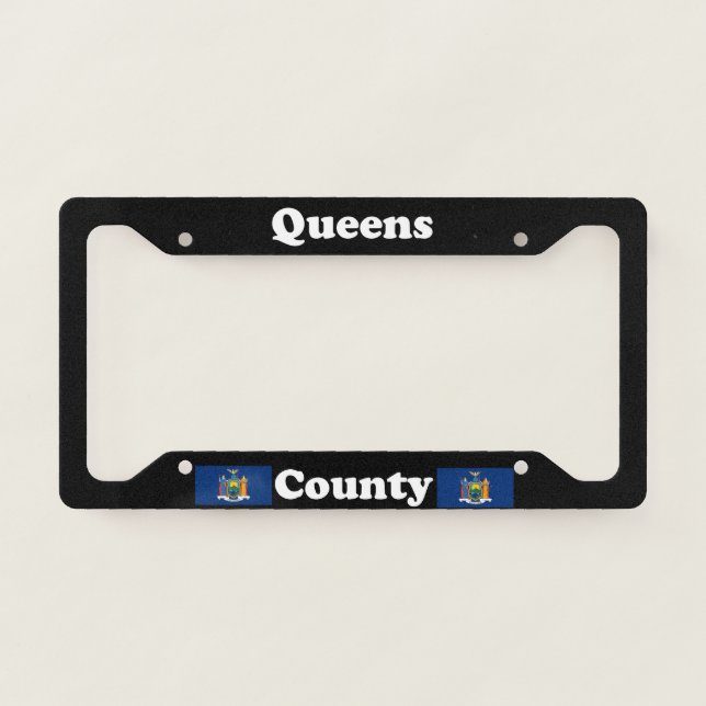 Queens County New York LPF License Plate Frame (Front)