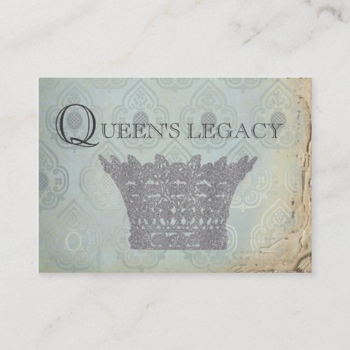 Customizable Queen's Crown Business Cards
