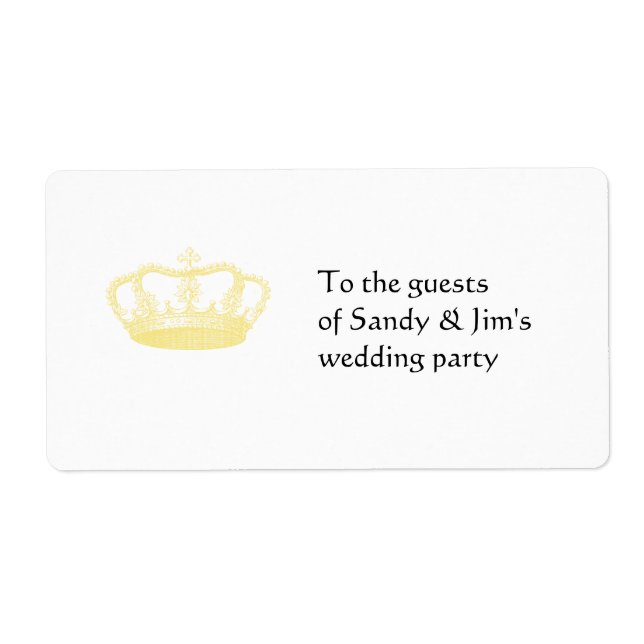 Queen's Crown in Gold Label (Front)