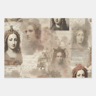 Queens & Cursive Wrapping Paper Sheets