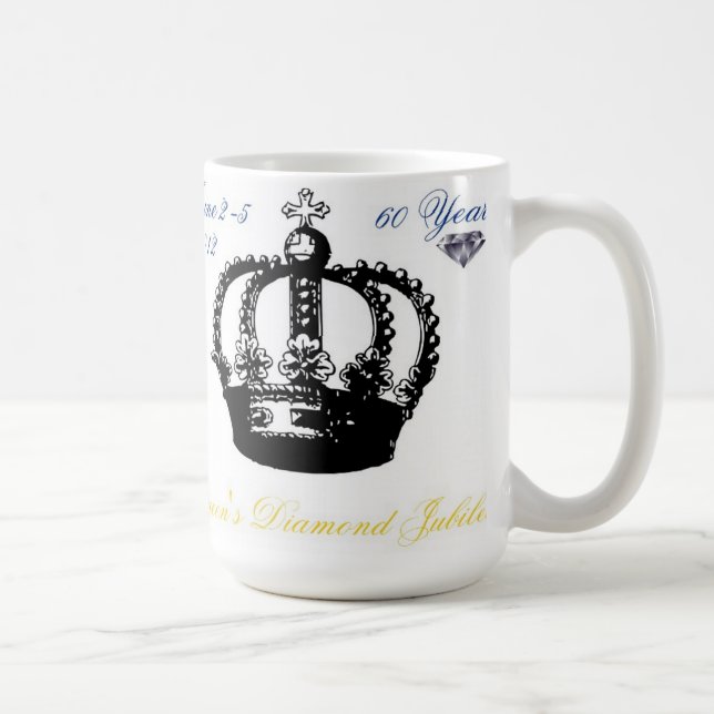 Queens Diamond Jubilee 2012 Mug (Right)