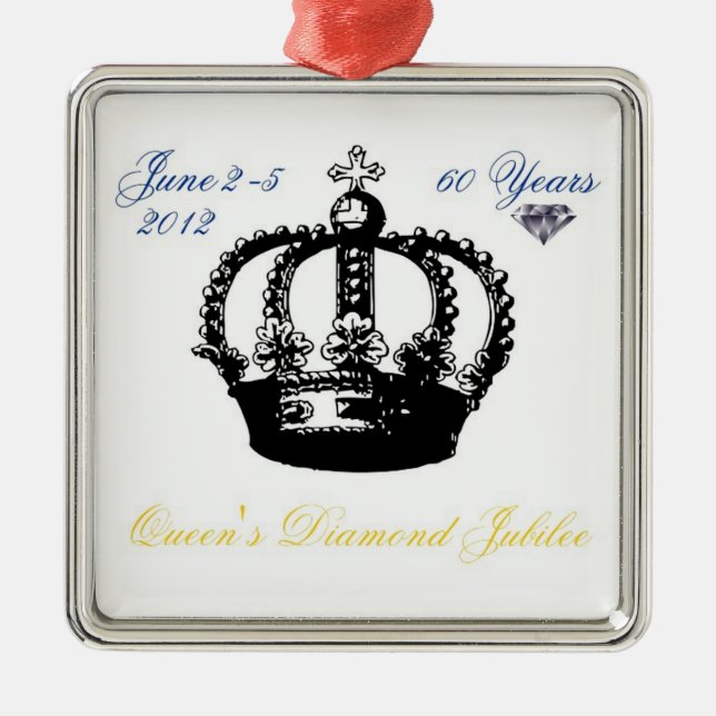 Queens Diamond Jubilee 2012 Ornament (Front)