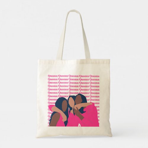 Queens Female Friendship Pink Tote Bag