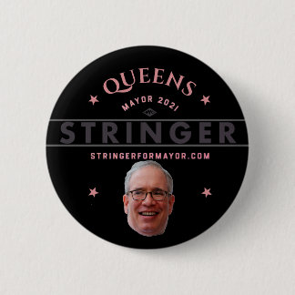 Queens for Stringer 2021 Button