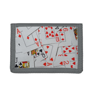 "Queen's Gambit: Scattered Pairs of Pocket Queens" Trifold Wallet