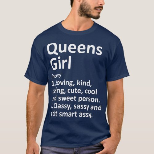 QUEENS GIRL NY NEW YORK Funny City Home Roots T_Shirt