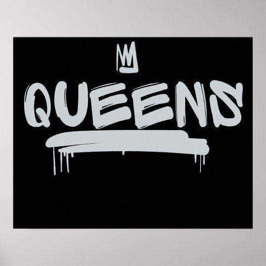 Queens graffiti tag poster