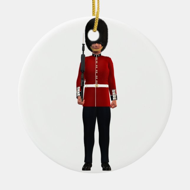 Queen's Guardsman Ceramic Ornament (Front)