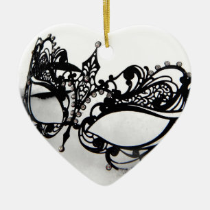 Queens Mask Ceramic Ornament