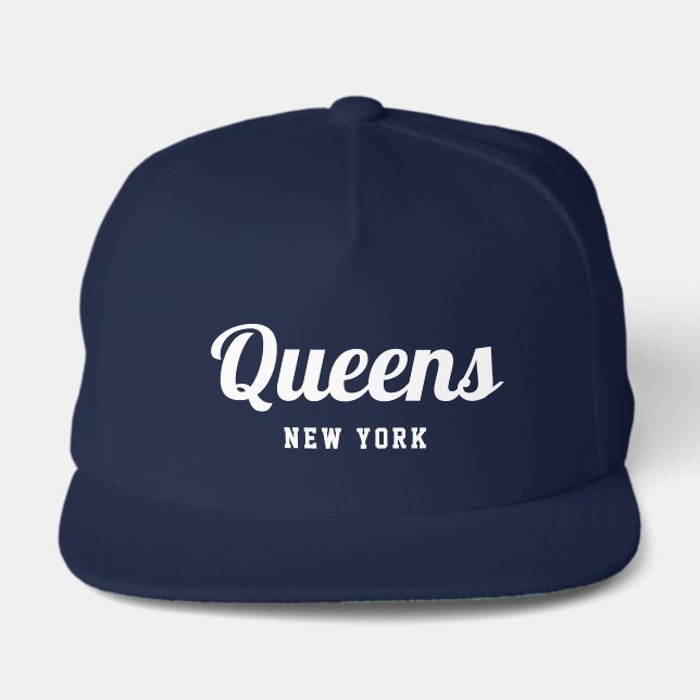 Queens New York  Snap Back Hat (Front)