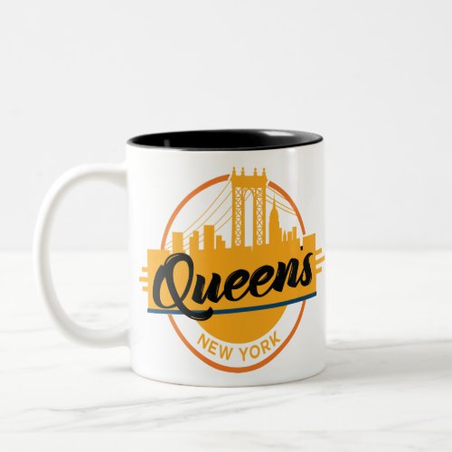 Queens New York Two_Tone Coffee Mug