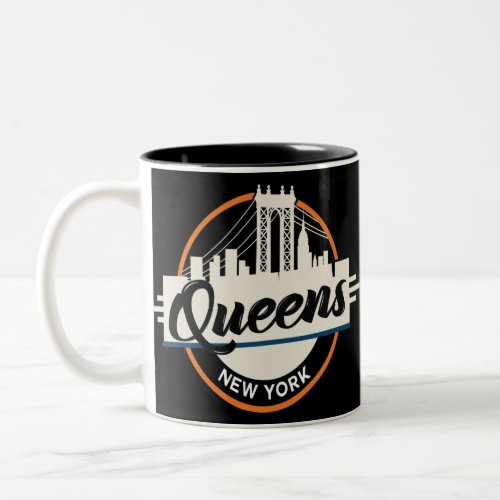 Queens New York Two_Tone Coffee Mug