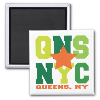 Queens  Ny Green Magnet by brev87 at Zazzle
