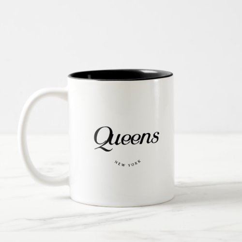 Queens NY Two_Tone Coffee Mug