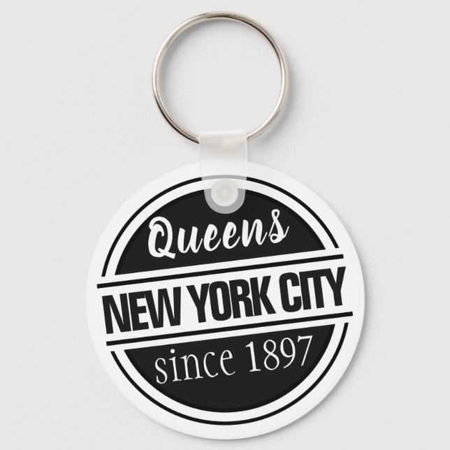 Queens NYC 1897 Keychain (Front)