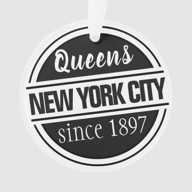 Queens NYC 1897 Ornament (Front)