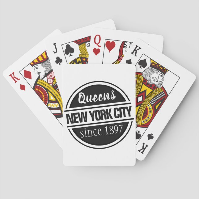 Queens NYC 1897 Poker Cards (Back)