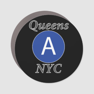 Queens NYC A Train Car Magnet