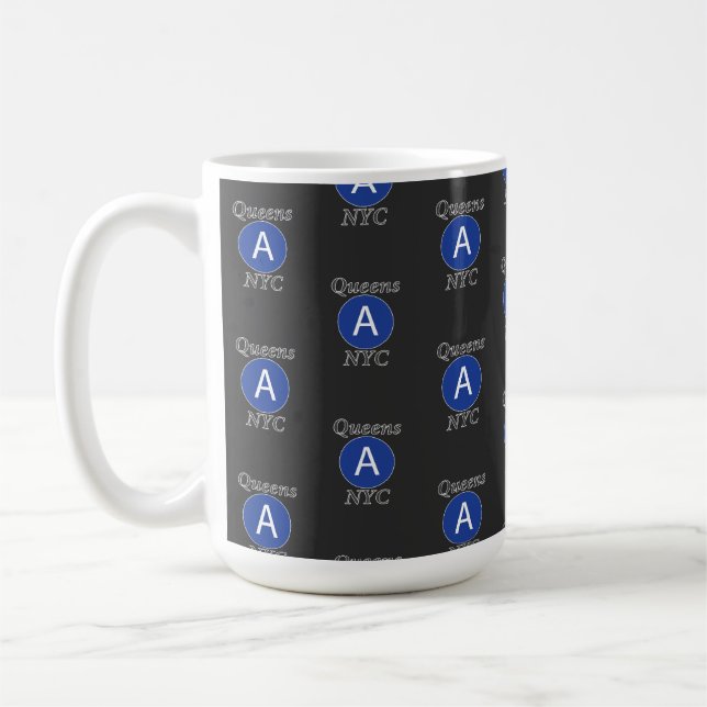 Queens NYC A Train Coffee Mug (Left)