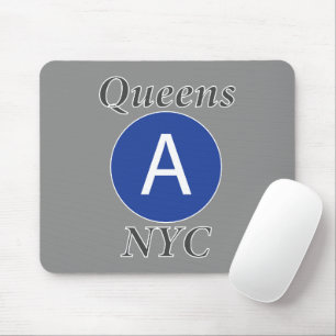 Queens NYC A Train Mouse Pad