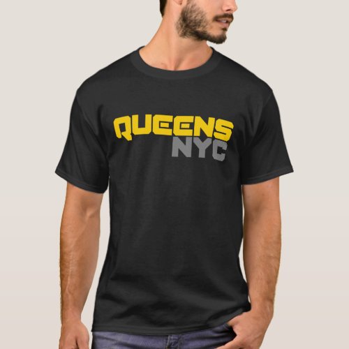 Queens NYC Bold Text T_Shirt