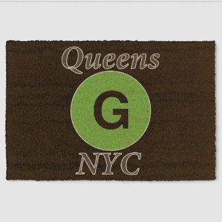 Queens NYC G Train Fiber Doormat
