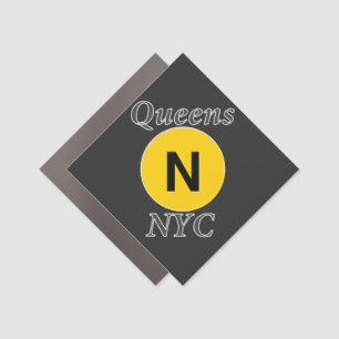 Queens NYC N Train Car Magnet
