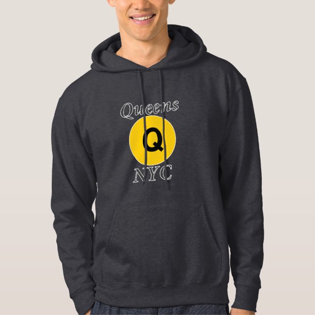 Queens NYC Q Train Hoodie (Front)