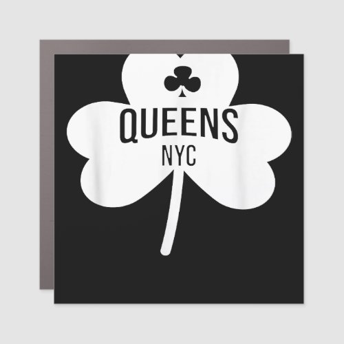 Queens NYC Saint Patricks Day  Car Magnet