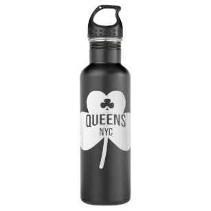 Queens NYC Saint Patrick's Day  Stainless Steel Water Bottle