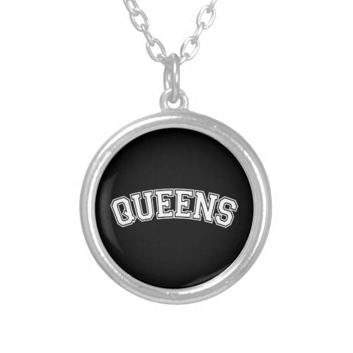 QUEENS NYC SILVER PLATED NECKLACE