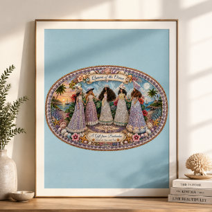 Queens of the Ocean Soulful Ocean-Inspired Art Poster